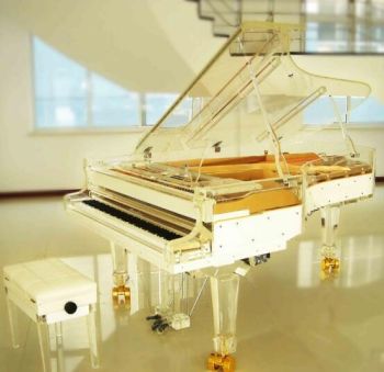 Custom PianoDisco Self Play System Acrylic Transparent Grand Piano 190cm