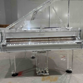Custom Acrylic Baby Grand Piano for sale GP152A with LED lights Crystal Piano and PianoDisco Self-play System