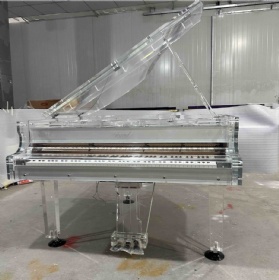 Custom 152cm Acrylic Baby Grand Piano with USA Original Pianodisc Self-Playing System