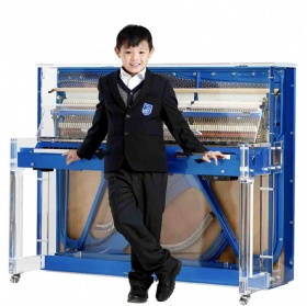 Custom Full Crystal Piano with Modern Style and Whole Clear Design Blue or White Color 121CM 125CM