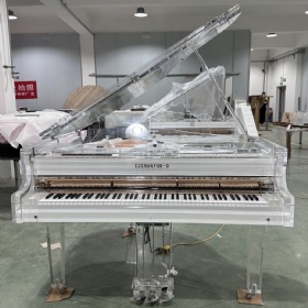 Custom Logo, Crystal Grand Piano Transparent Design Grand Piano with Auto Player System 160cm